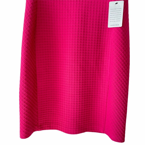 Maggie London Crew Neck Waffle Knit Sheath Dress - Picture 7 of 12